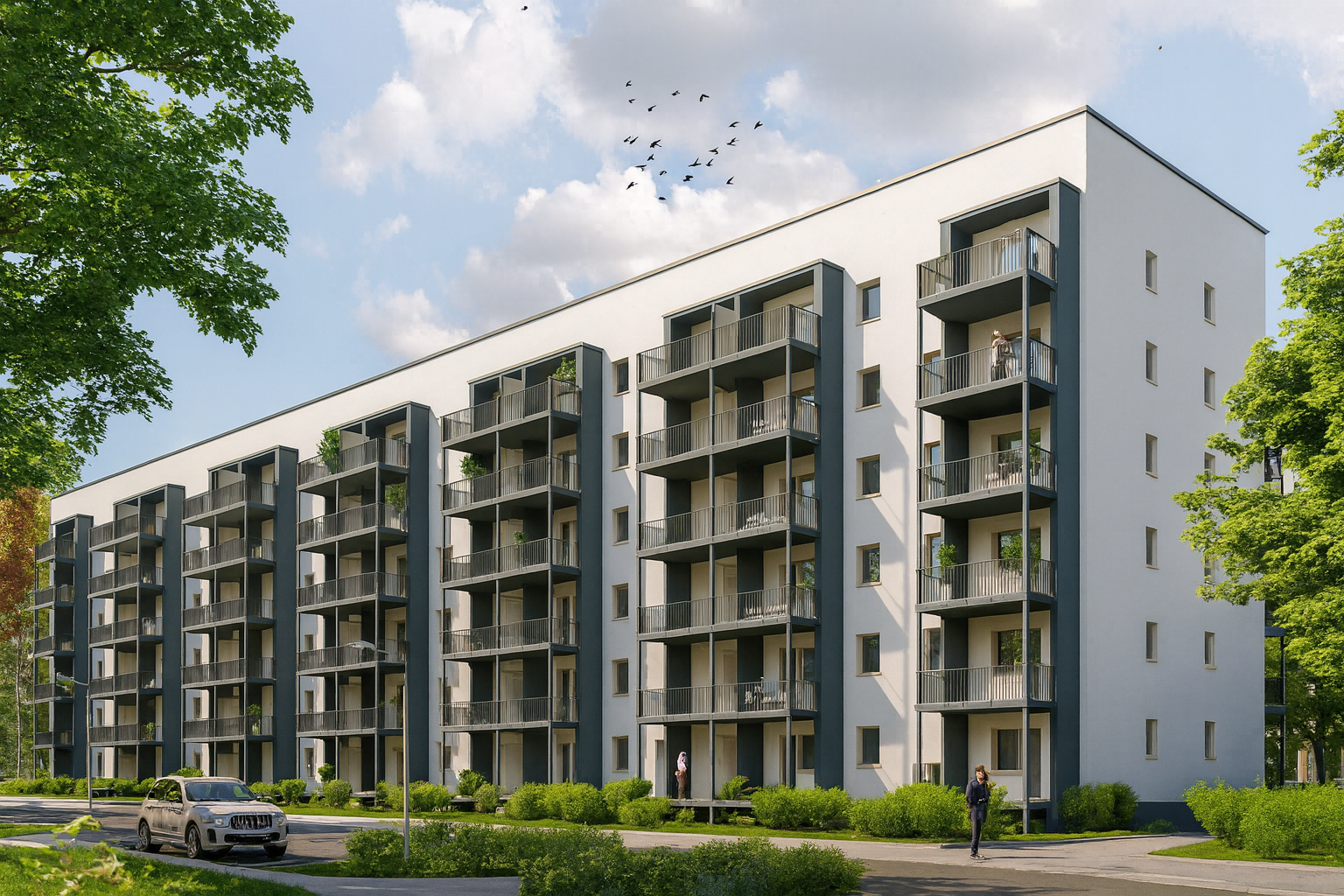 Sonnenpanorama II - Moderne Eigentumswohnungen in Zwickau-Niederplanitz, KfW-Effizienzhaus 55